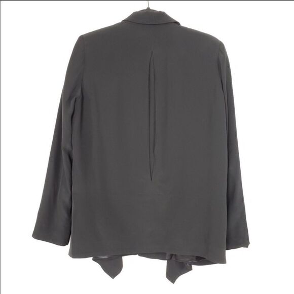 𝅺euc Reiss Lissy Bonded Soft Draped Blazer Jacket in Black Size medium - Picture 4 of 8